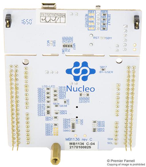 NUCLEO-L476RG - STM32 Nucleo-64 development board with STM32L476RG MCU,  supports Arduino and ST morpho connectivity - STMicroelectronics