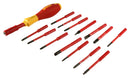 WIHA 28390 INSULATED SLIMLINE SCREWDRIVER SET, 15PC