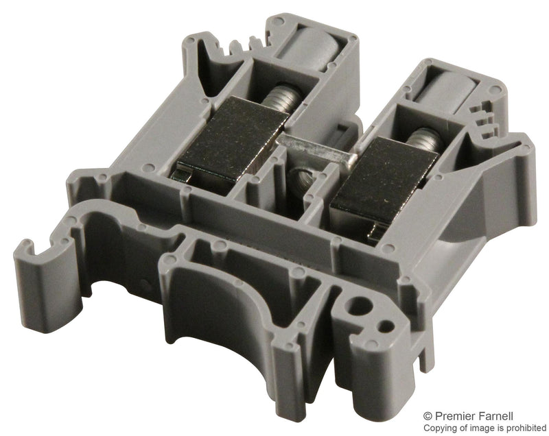 PHOENIX CONTACT 3005073 DIN Rail Mount Terminal Block, 2 Ways, 20 AWG, 6 AWG, 16 mm&sup2;, Screw, 57 A GTIN UPC EAN: 4017918091019 UK 10 N