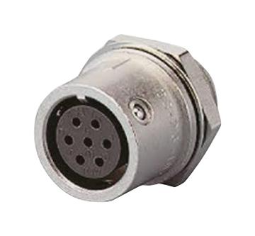 TMW (TAJIMI ELECTRONICS) EPRC05-R12F Circular Connector, EPRC05 Series, Bulkhead Receptacle, 12 Contacts, Solder Socket, Push-Pull