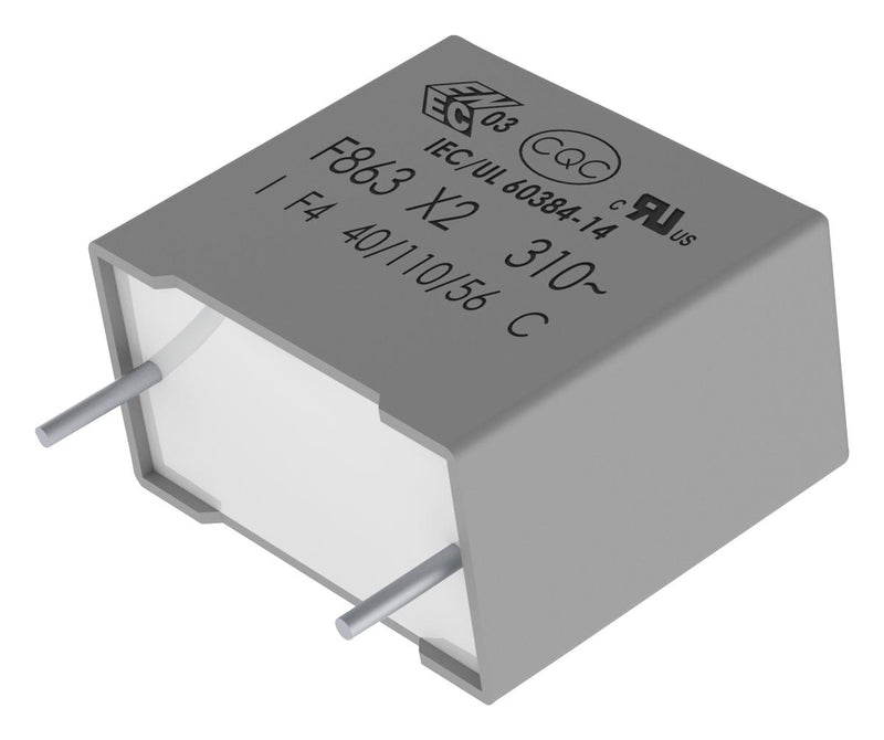 Kemet F863FL225K310ALW0L F863FL225K310ALW0L Safety Capacitor Metallized PP Radial Box - 2 Pin 2.2 &Acirc;&micro;F &plusmn; 10% X2 Through Hole