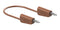 Staubli 64.1030-20027 64.1030-20027 Banana Test Lead 30 VAC 4mm Stackable Plug 78.74 " 2 m Brown