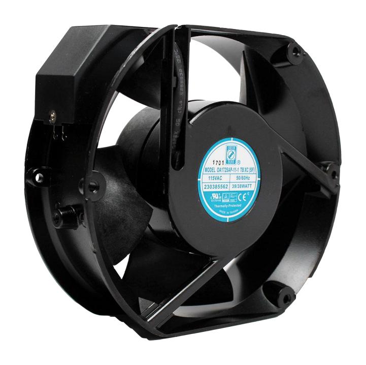 Orion Fans OA172SAP-22-1TBXC(SF) OA172SAP-22-1TBXC(SF) AC Axial Fan 230V Rectangular With Rounded Ends 172 mm 55 Ball Bearing 293 CFM