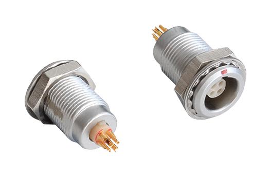 BULGIN LIMITED PPCEGG0004CLL Circular Connector, Push Pull X Series, Panel Mount Receptacle, 4 Contacts, Solder Socket