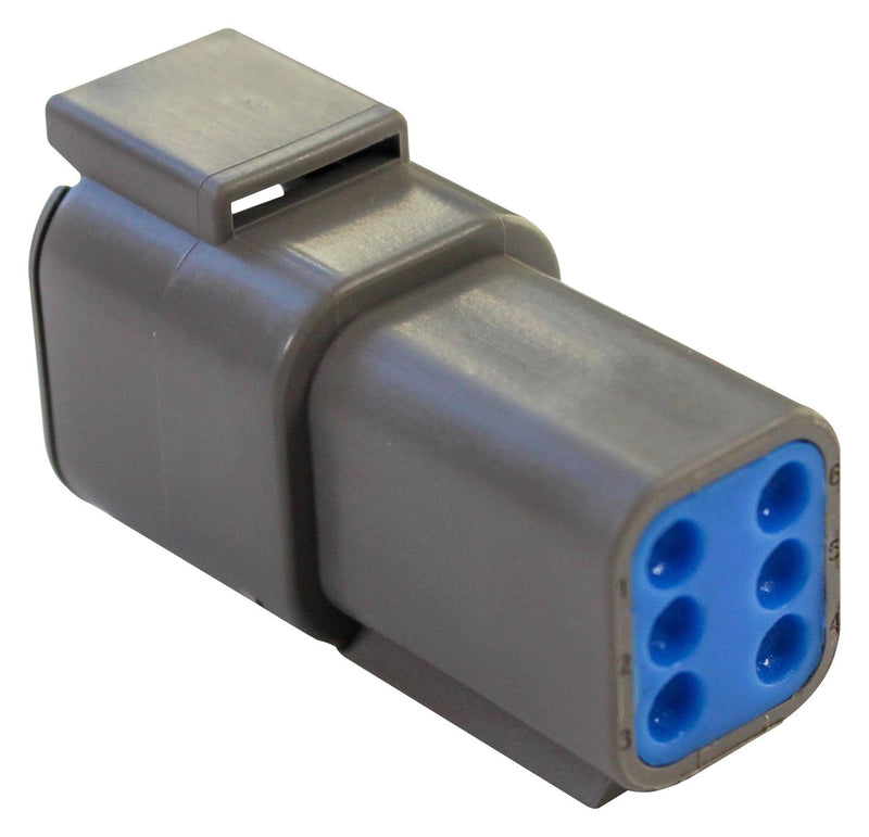 BULGIN LIMITED PX0011P06GY Automotive Connector Housing, PX00 Series, Receptacle, 6 Ways