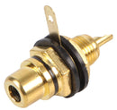 PRO Signal PSG08636 PSG08636 RCA (Phono) Audio / Video Connector 2 Contacts Socket Gold Plated Black