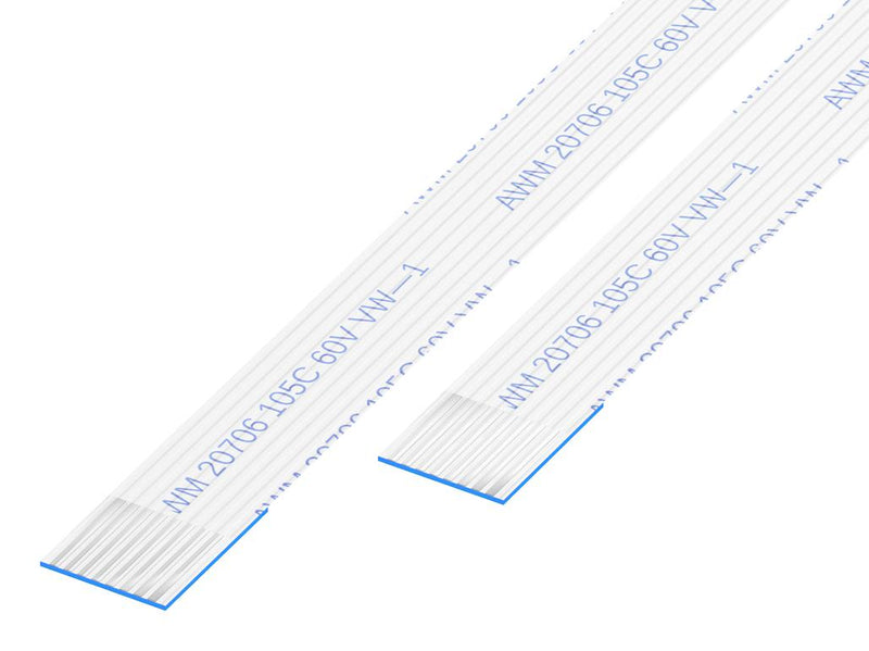 GCT (GLOBAL CONNECTOR TECHNOLOGY) 05-10-A-0050-A-4-06-4-T FFC / FPC Cable, 10 Core, 0.5 mm, Same Sided Contacts, 1.97 ", 50 mm, White