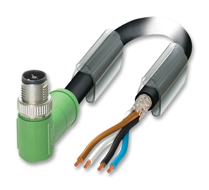 Phoenix Contact SAC-4P-MRT/ 15-PUR SH SCO SAC-4P-MRT/ SCO Sensor Cable PUR M12 Plug Free End 4 Positions 1.5 m 4.9 ft