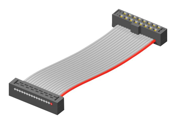 Samtec TCSD-25-D-10.00-01-N TCSD-25-D-10.00-01-N Ribbon Cable IDC Receptacle to 50 Ways 10 " 254 mm 2 Tiger Eye Tcsd