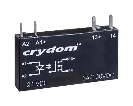 SENSATA/CRYDOM CN100D24 CN100D24 Solid State Relay SPST-NO 6 A 100 VDC Through Hole PC Pin Zero Voltage Turn On