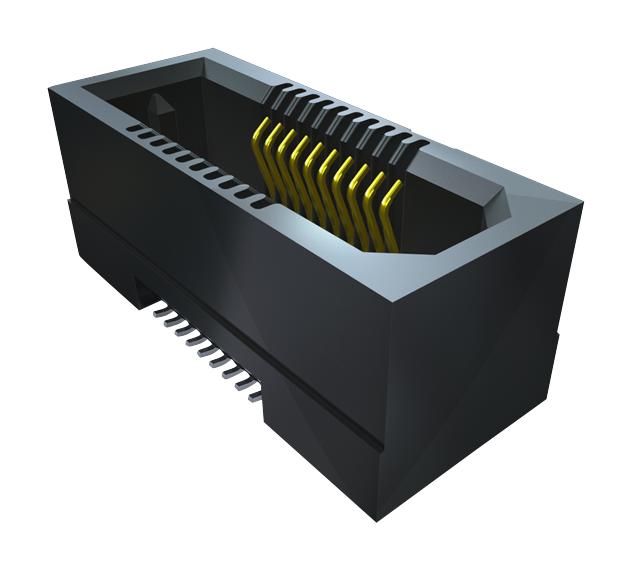 Samtec ERF5-040-05.0-S-DV-K-TR ERF5-040-05.0-S-DV-K-TR Mezzanine Connector High-Speed Receptacle 0.5 mm 2 Rows 80 Contacts Surface Mount