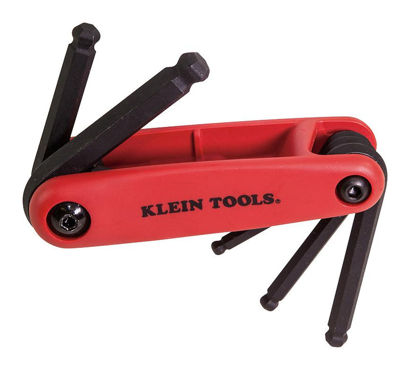 KLEIN TOOLS 70572 Hex Set, Ball End, 5 Key, Grip-It Series