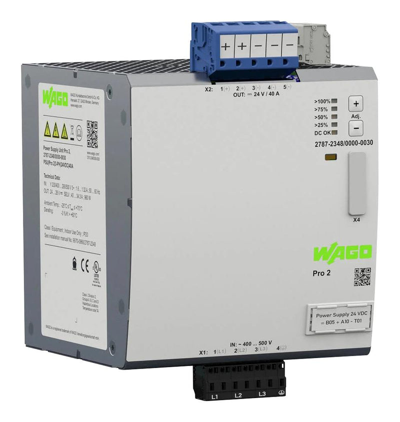 Wago 2787-2348/000-030 2787-2348/000-030 Power Supply AC-DC 24V 40A