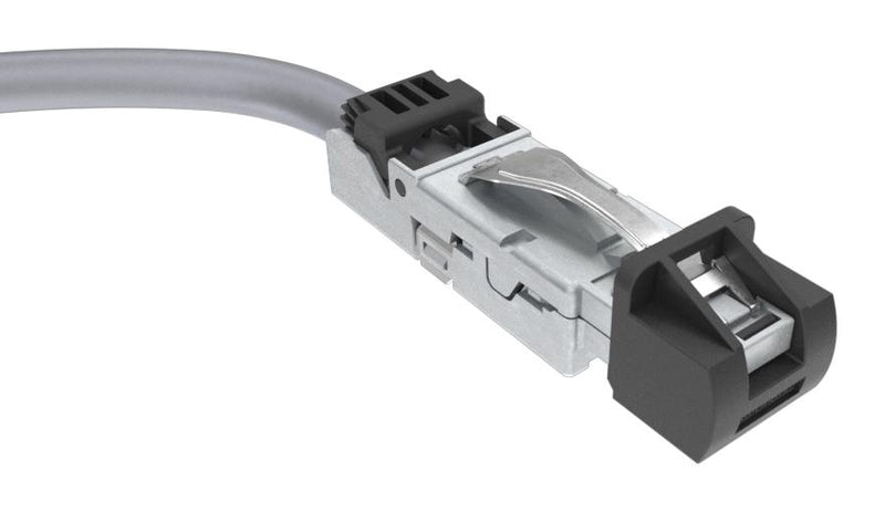 Amphenol Communications Solutions DRPC11A009040 DRPC11A009040 Ethernet Cable Cat6a RJ45 Plug to Free End Sftp (Screened Foiled Twisted Pair) Grey 1 m