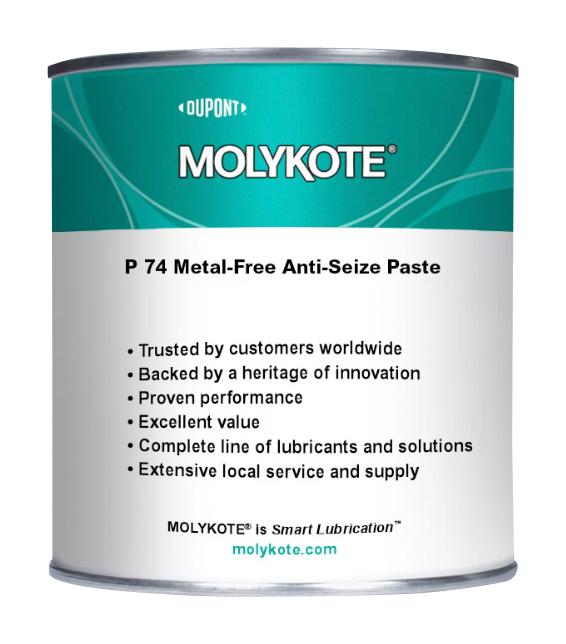 MOLYKOTE MOLYKOTE P-74, 1KG Anti-Seize Paste, NLGI Grade 1 to 2, Can, 1kg