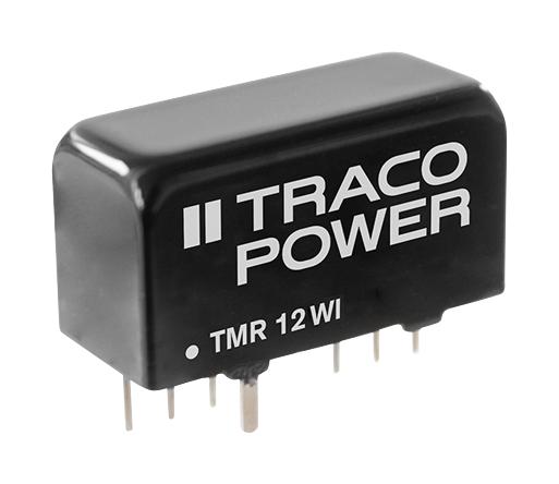 TRACO POWER TMR 12-2410WI Isolated Through Hole DC/DC Converter, ITE, 4:1, 12 W, 1 Output, 3.3 V, 3 A