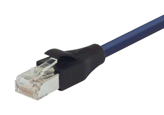 L-COM TRD695SCR-BL-20 Ethernet Cable, Cat6, RJ45 Plug to RJ45 Plug, Blue, 6.1 m, 20 ft