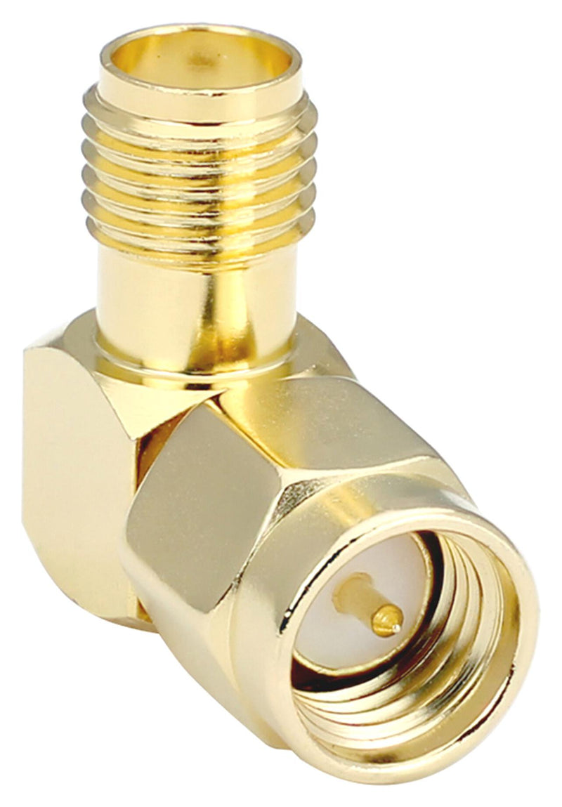 LINX - TE CONNECTIVITY CONSMA010-G RF / Coaxial Adapter, Gold, SMA, Jack, SMA, Plug, Right Angle Adapter, 50 ohm