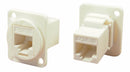 CLIFF ELECTRONIC COMPONENTS CP30220W In-Line Adapter, Cat5e, CSK Hole, RJ45, RJ45, Adaptor, In-Line, White FT, Jack, 8 Ways