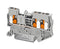 PHOENIX CONTACT 1343117 DIN Rail Mount Terminal Block, 3 Ways, 20 AWG, 12 AWG, 2.5 mm&sup2;, Push-X, 24 A