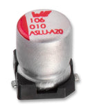 WURTH ELEKTRONIK 8.6509E+11 SMD Aluminium Electrolytic Capacitor, Radial Can - SMD, 100 &micro;F, 25 V, 1000 hours @ 85&deg;C, Polar