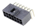 Molex 105314-1214 105314-1214 Pin Header Power Wire-to-Board 2.5 mm 2 Rows 14 Contacts Through Hole Right Angle