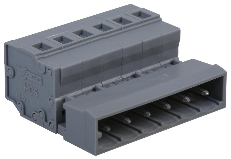 WAGO 231-606 TERMINAL BLOCK, PLUGGABLE, 6POS, 12AWG