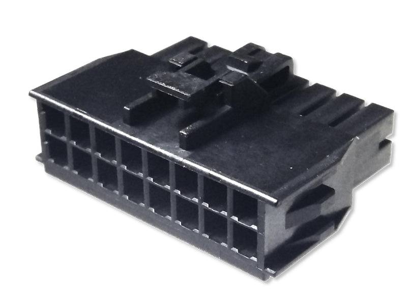 Multicomp PRO MP-5550-16-BK MP-5550-16-BK Connector Housing Black MP WTB 2.5MM Receptacle 16 Ways 2.5 mm