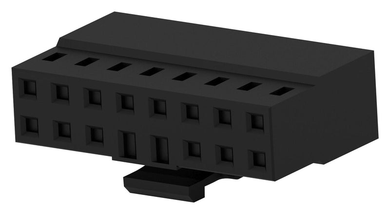 TE CONNECTIVITY 2MM-RCP-D08-BX Connector Housing, 2MM-RCP Series, Receptacle, 16 Ways, 2 mm