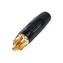 Rean RF2C-B-0 RF2C-B-0 RCA (Phono) Audio / Video Connector 2 Contacts Plug Gold Plated Brass Zinc Body