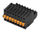 WEIDMULLER 2439670000 Pluggable Terminal Block, 2.5 mm, 4 Ways, 28AWG to 20AWG, 0.5 mm&sup2;, Push In, 6 A BLF 2.50/04/180 SN BK BX