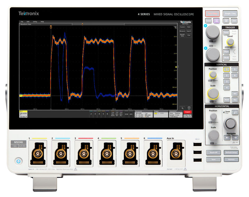 Tektronix MSO46 4-BW-350 MSO46 4-BW-350 MSO / MDO Oscilloscope 4 Series 6 Analogue 48 Digital 350 MHz 6.25 Gsps