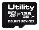 DELKIN DEVICES S41HFSTML-U3000-3 Flash Memory Card, MicroSDXC Card, 128 GB, -25 &deg;C, 85 &deg;C, Utility Series