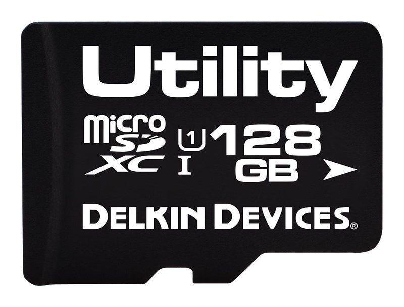 DELKIN DEVICES S41HFSTML-U3000-3 Flash Memory Card, MicroSDXC Card, 128 GB, -25 &deg;C, 85 &deg;C, Utility Series