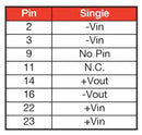 XP POWER JTC0624S15 Isolated Through Hole DC/DC Converter, 4:1 Input, ITE, 4:1, 6 W, 1 Output, 15 V, 400 mA