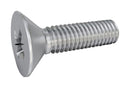 TR Fastenings TR00008278-000 TR00008278-000 Machine Screw M8 20 mm Stainless Steel A2 Flat / Countersunk Head Pozidriv New