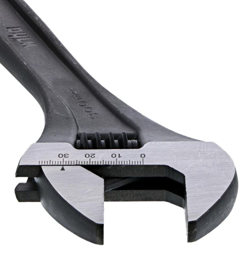 WIHA 76202 ADJ WRENCH, 1.25" JAW OPENING, 10"