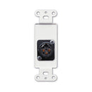 RDL DS-XLR3F Decora Wall Plate with XLR 3-Pin Female Connector (Stainless Steel)