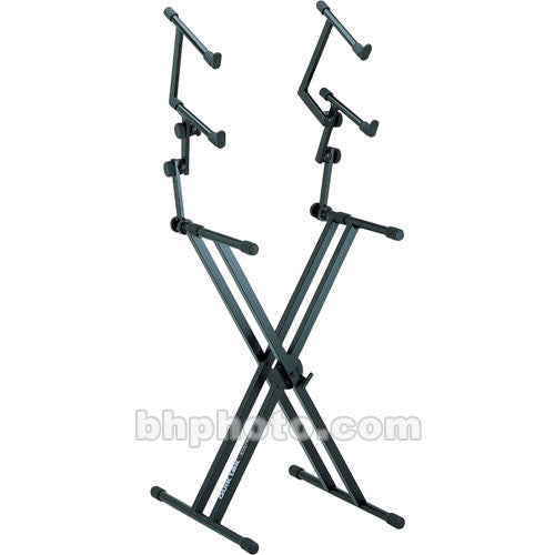 QuikLok QL-623 X-Style Double Brace Three-Tier Heavy Duty Keyboard Stand