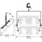 Altman Yoke - 2 Over 2, with Heavy Duty Iron Pipe Clamp for Altman Focusing Cyc