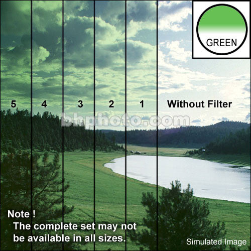 Tiffen 6.6 x 6.6" 2 Green Hard-Edge Graduated Filter