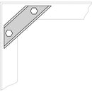 Middle Atlantic ERKZ4 Seismic Floor Anchor Brackets for ERK Rack Mounts