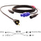 Pro Co Sound EC10 Siamese Twin AC (Edison to Powercon Blue) & Audio (XLR Female to XLR Male) Combo Cable- 25'