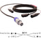 Pro Co Sound EC11 Siamese Twin AC (Powercon Grey to IEC) & Audio (XLR Female to XLR Male) Combo Cable- 25'