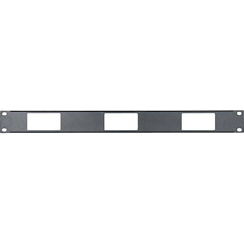 Middle Atlantic DECP-1x3 Decora 1U Panel for (3) Decora Device