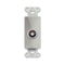 RDL DS-BNC/D - Ground-Isolated Double BNC Connector D-Style Plate (Stainless Steel)