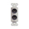 RDL DS-XLR2M Decora Wall Plate with Dual XLR Male Connectors (Stainless Steel)