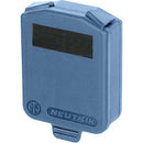 Neutrik Hinged Cover for D-Size Chassis-Blue