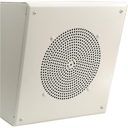 Bogen AMBSL1 8" Metal Box Speaker with Internal 1W Amplifier (Angled)