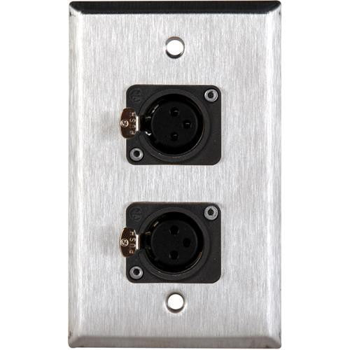 TecNec WPL-1116 Stainless Steel 1-Gang Wall Plate